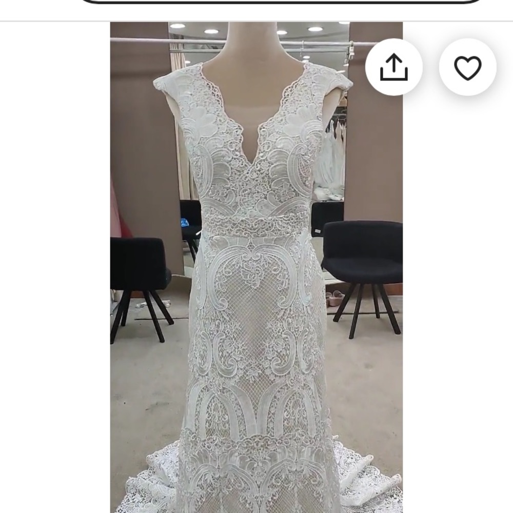 Bohemian wedding gown